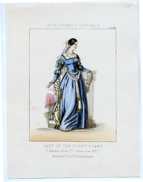"Lacy's Dramatic Costumes" by T. H. Lacy (1865) hand colored engravings